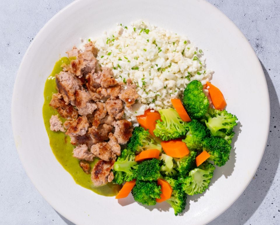 Turkey Green Curry with Cauliflower Rice image